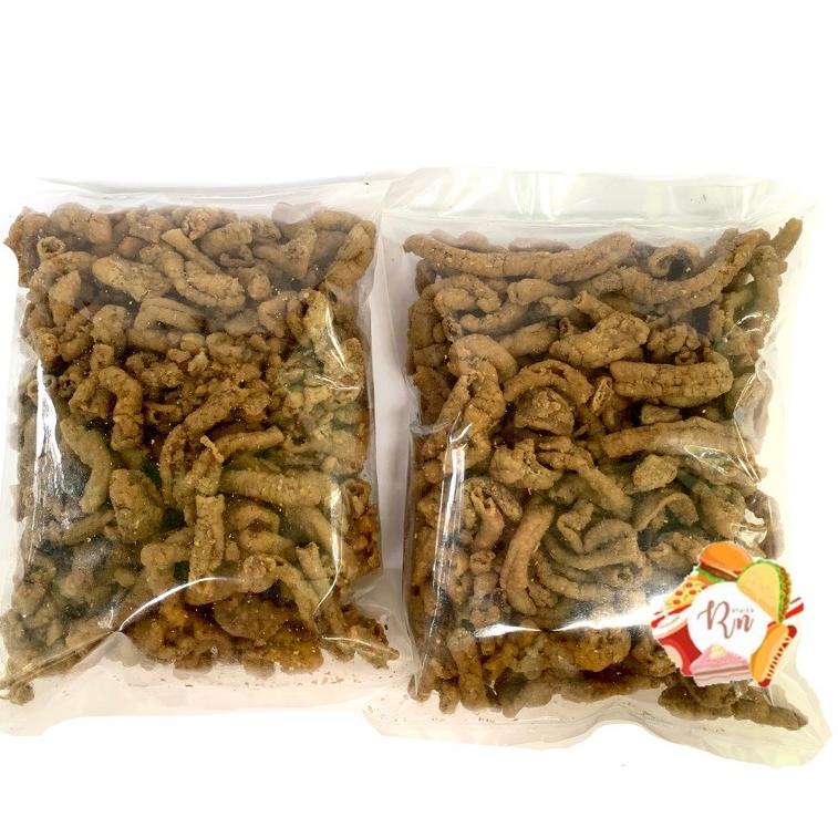 

Grosiran Murah Kripik Usus Original Pedas Daun Jeruk @500gr