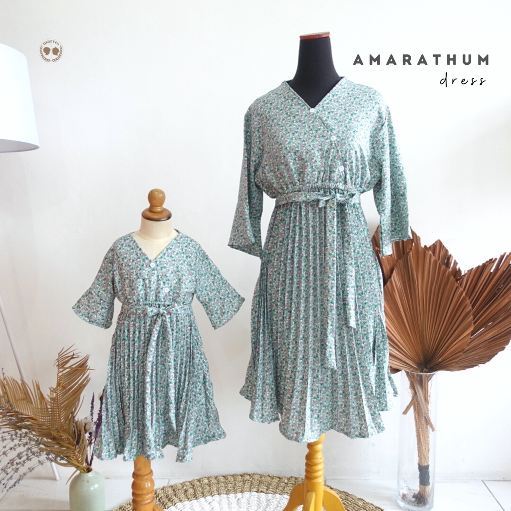 Marves - Amarathum Dress For Mom / Baju Dress Perempuan Dewasa Cantik / Dress Wanita Elegan