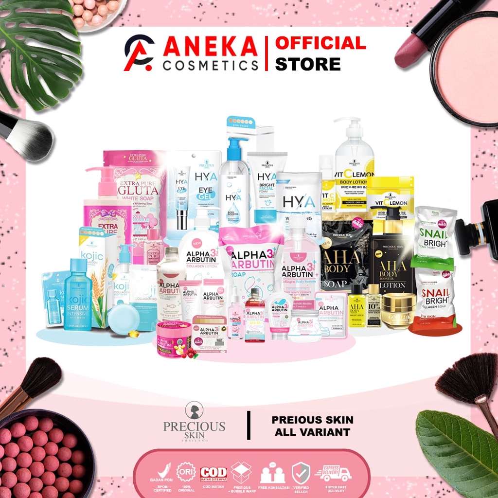 Jual PRECIOUS SKIN ALL SERIES AHA WHITE SOAP EXTRA GLUTA WHITE SOAP