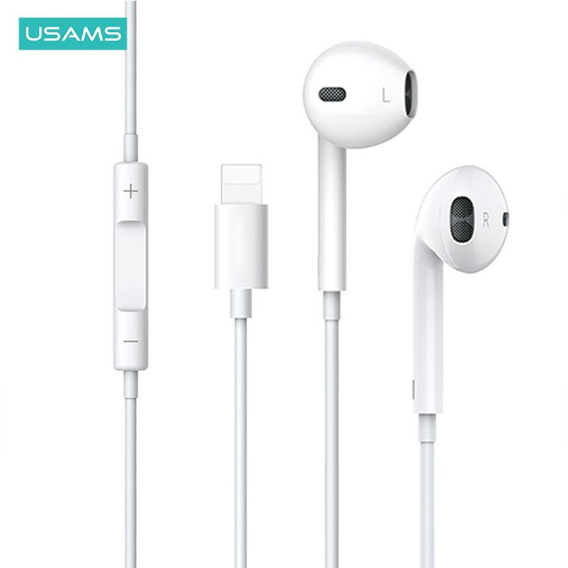 USAMS EP24 Lightning Earphone with Mic - Wired In-Ear Headphone