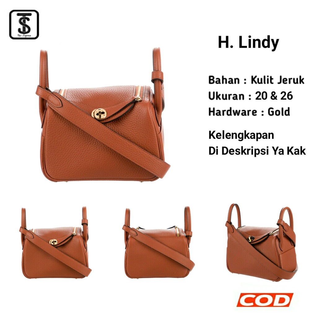 Tas 182026Hermes Lindy Cokelat Premium | Tas Selempang & Bahu Wanita Import