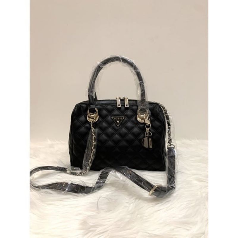Guess Cessily Bowling Hand Bag Sling Bag Tas Tangan Tas Selempang Tali Panjang Adjustable Tali Lepas