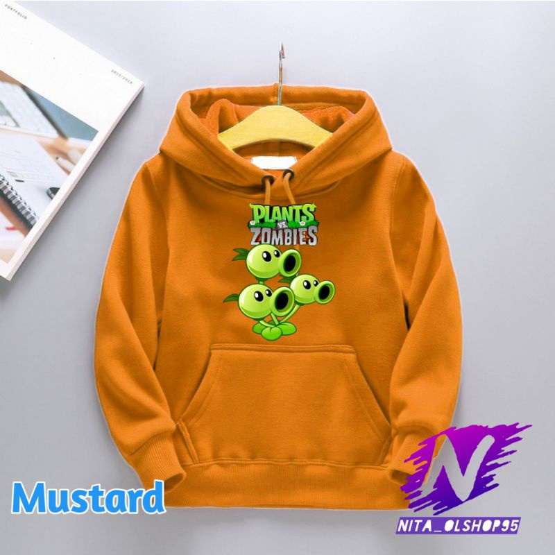 hoodie anak plants vs zombie game sweater anak hoodie