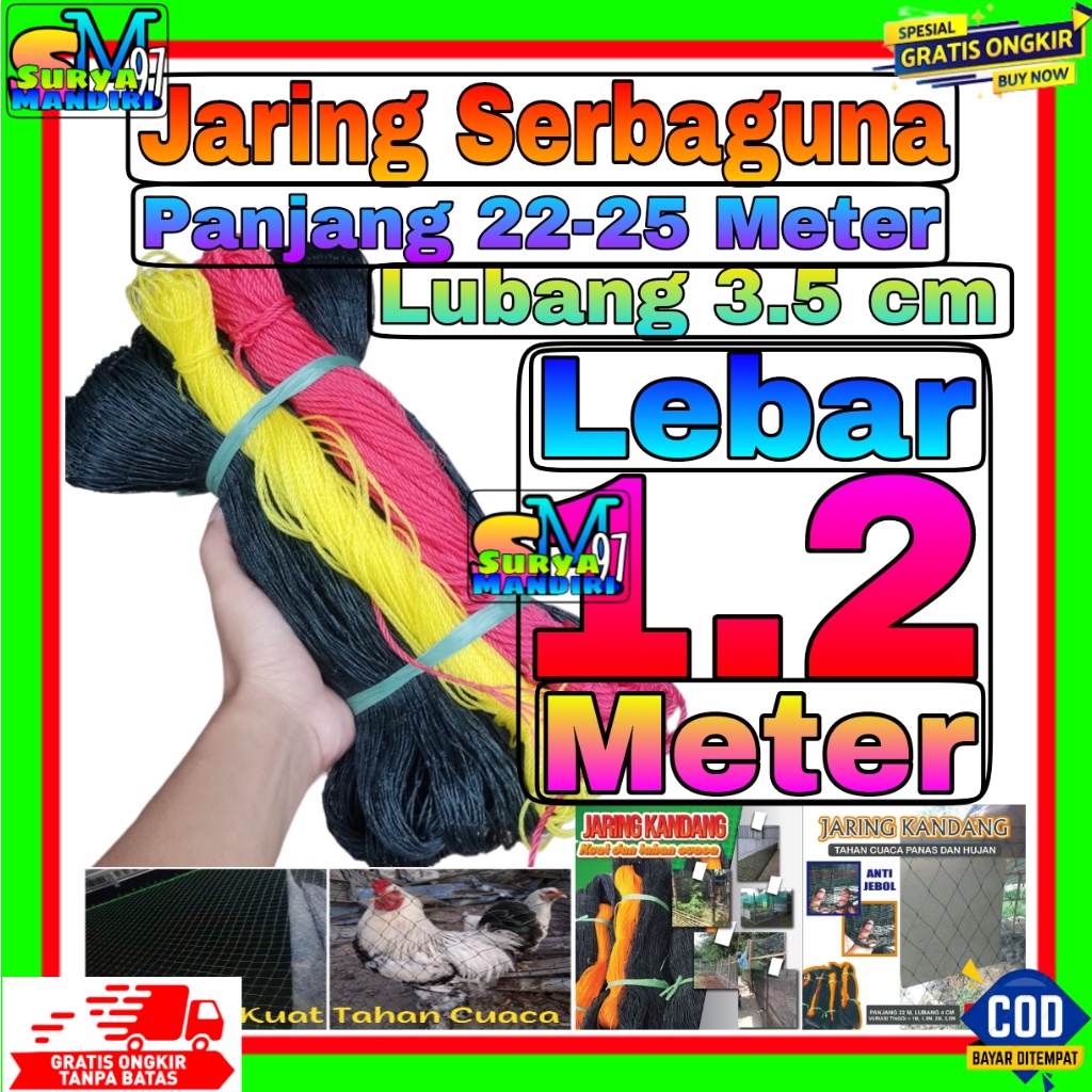 Jaring Ayam 1,2 Meter Jaring Pagar Ayam Kandang jaring tanaman jaring kandang hewan jaring serbaguna