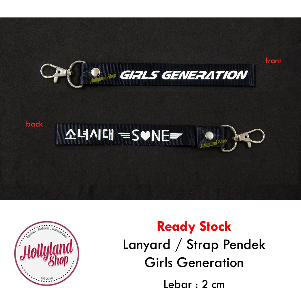 

Lanyard Strap Gantungan Tali Pendek Kpop GIRLS GENERATION GG SNSD unofficial