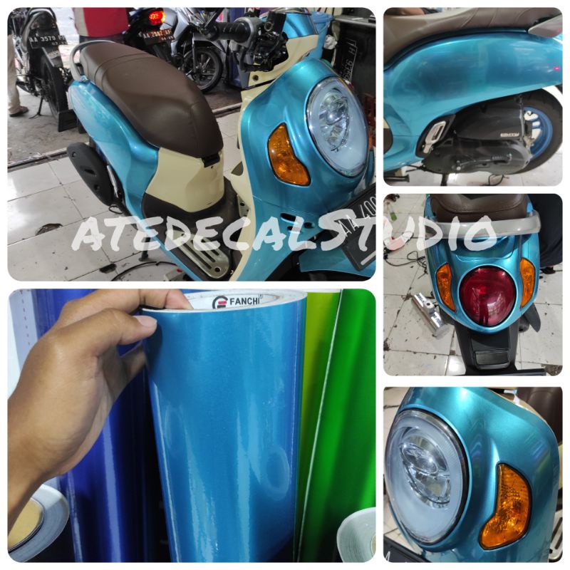 DECAL SCOOPY BIRU MUDA CANDY / DECAL BIRU CANDY SCOOPY