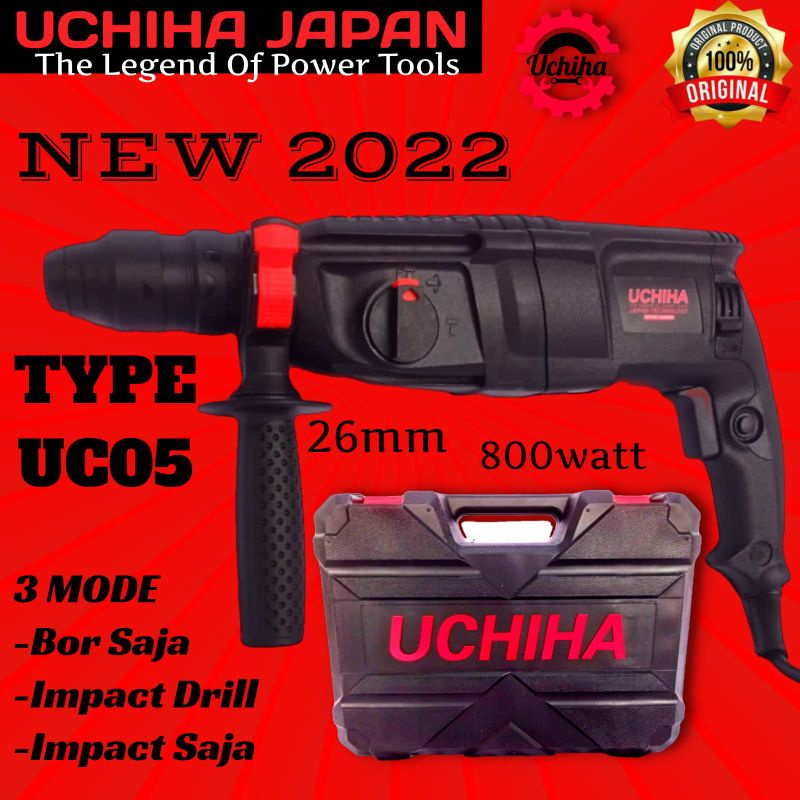 UCHIHA Type UC-05 bor hammer drill rotary beton tembok japan technology new 2022