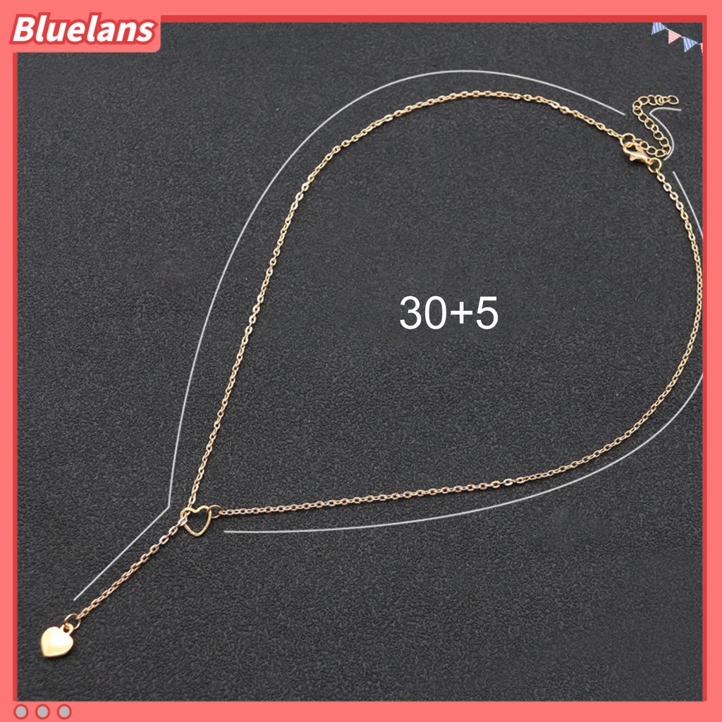 Bluelans Necklace Heart Pendant Women Chain Necklace Jewelry