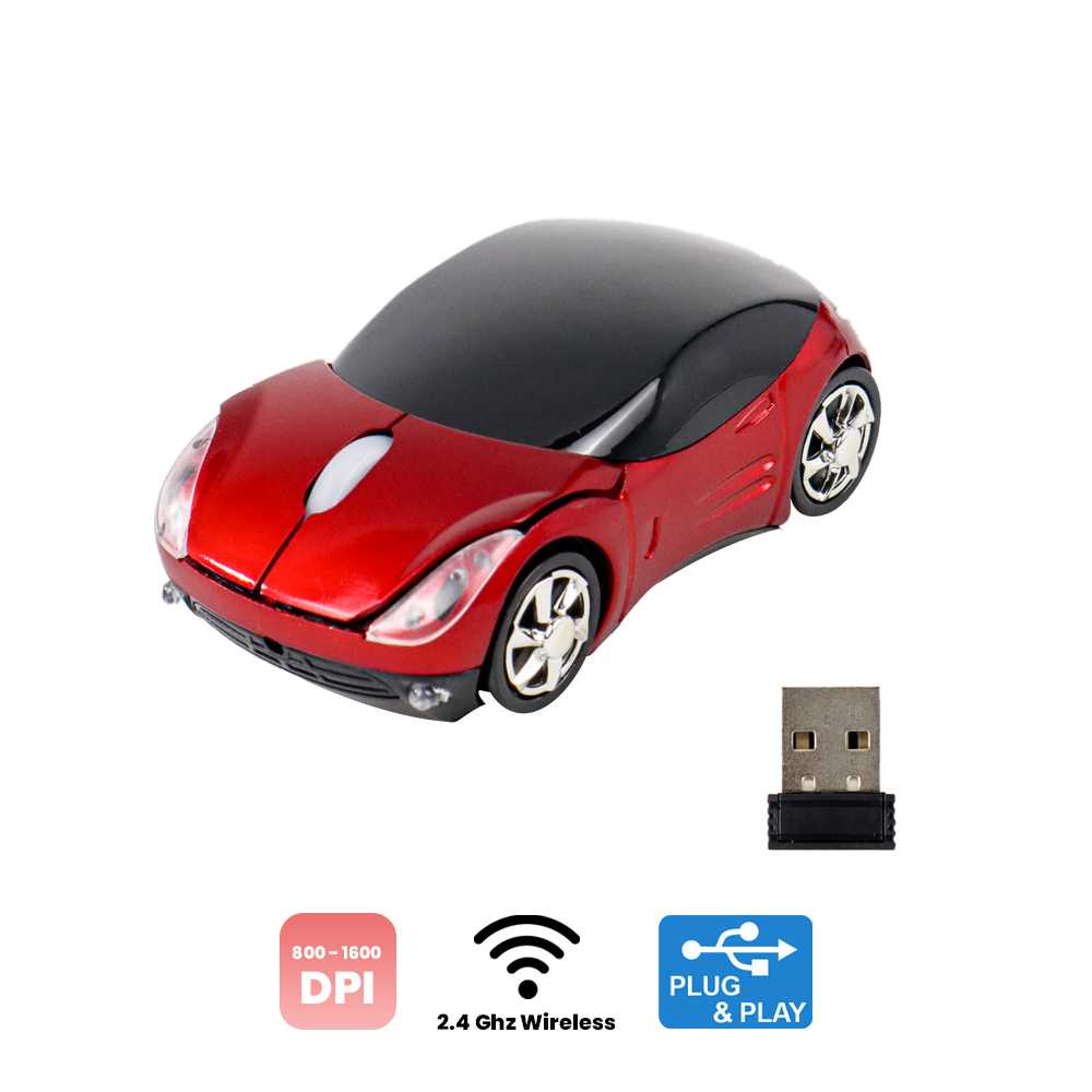 Mouse Mobil Wireless Optical Mouse 2.4GHz Max DPI 1600 Plug n Play