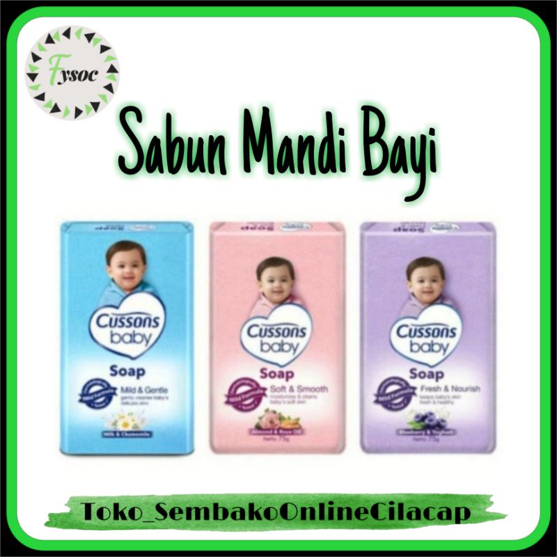 SABUN BAYI BATANG CUSSONS BABY SOAP 75GR