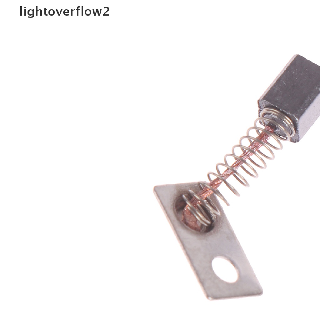 (lightoverflow2) 2pcs / Set Brush Karbon Pengganti Untuk Aksesoris Manicure / Nail Art