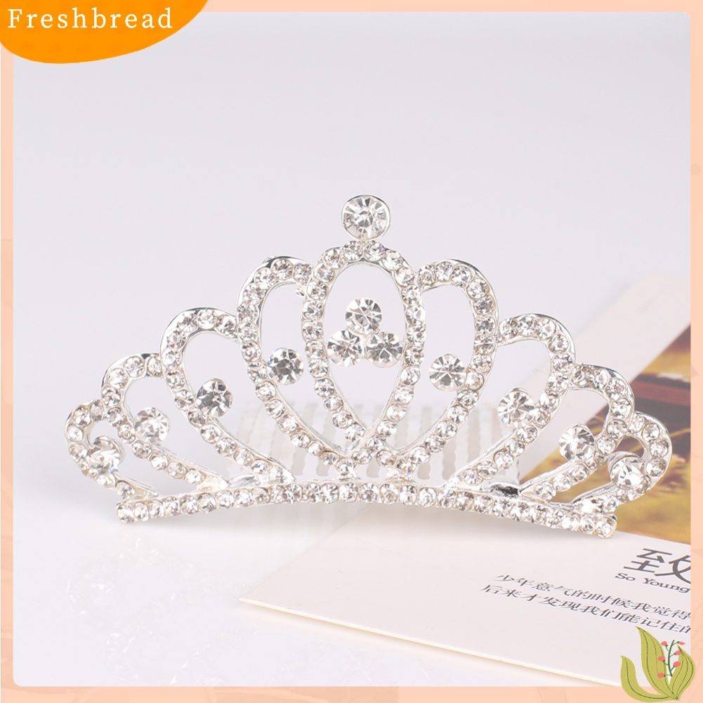 (Fresh) Sirkam Tiara Mahkota Kecil Hias Berlian Imitasi Untuk Bayi / Anak Perempuan / Prom / Pernikahan