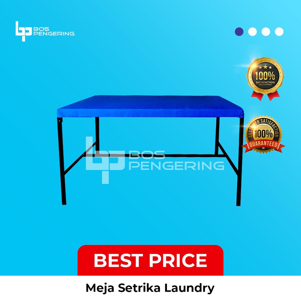 Meja Setrika Uap Boiler Meja Setrika Meja Laundry Besi Biru