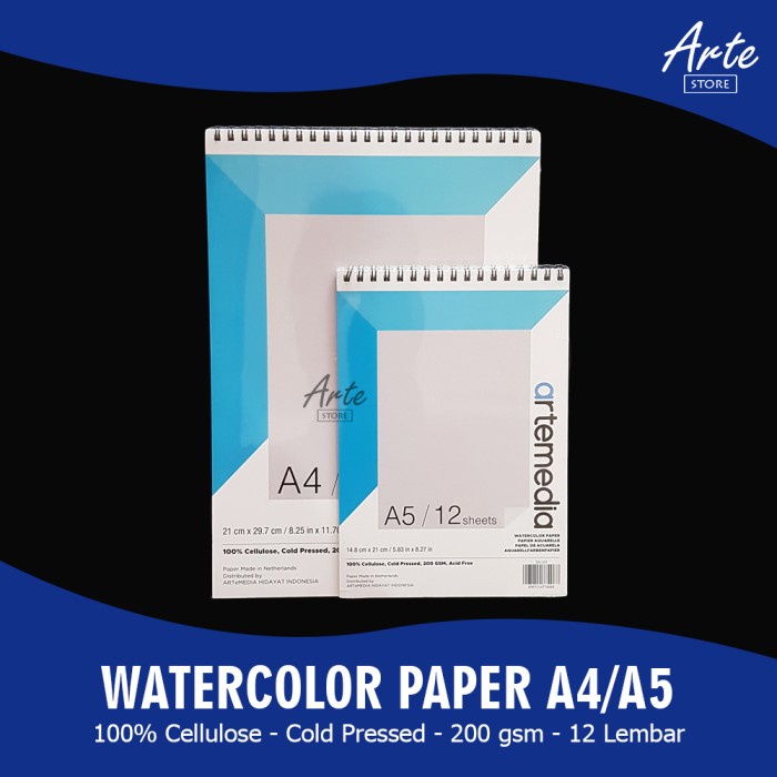 

Promo Artemedia Watercolor Paper A4 / A5 Sale!!!