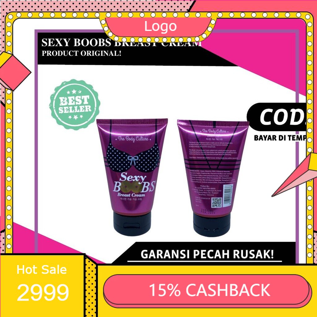 Jual [100 Ampuh] Sexy Boobs Breast Cream Bpom By The Body Culture Krim