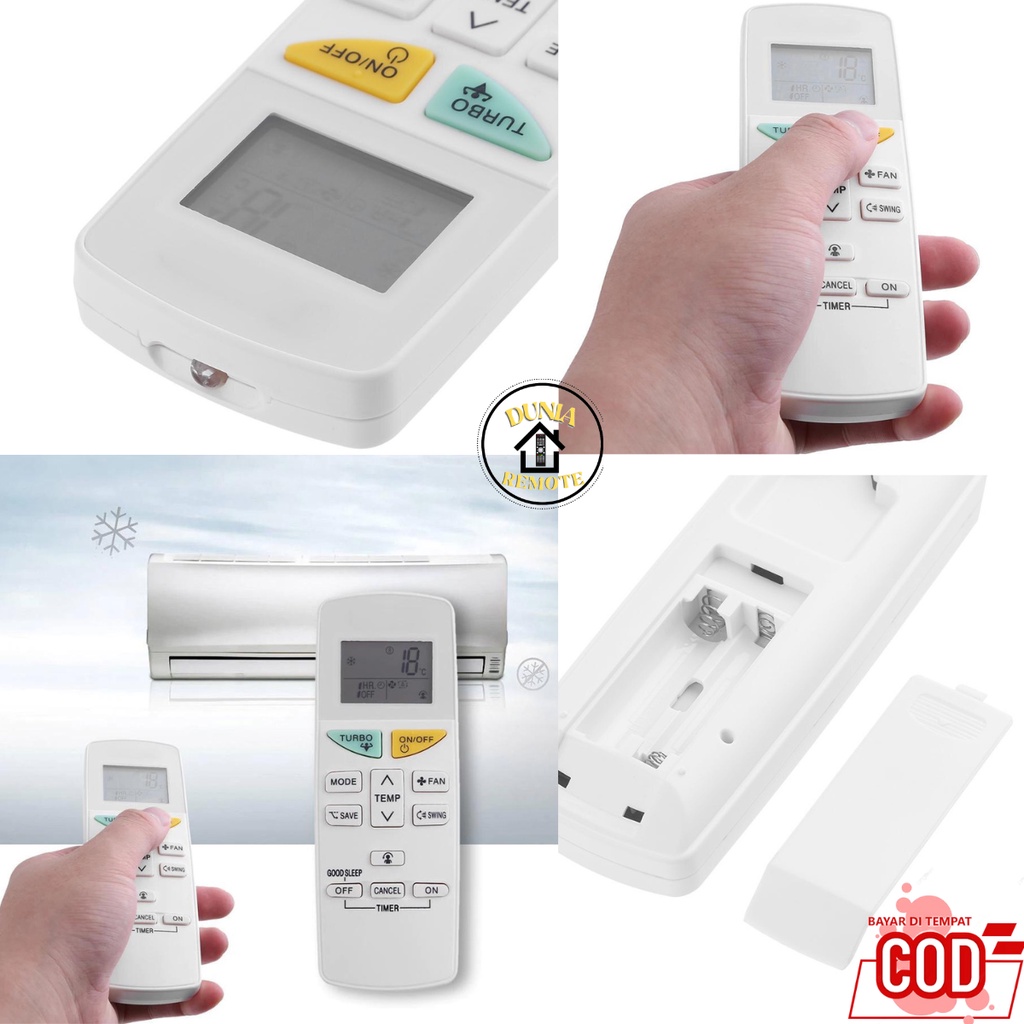 Remot Remote AC DAIKIN inverter split multifungsi tanpa setting K 8003