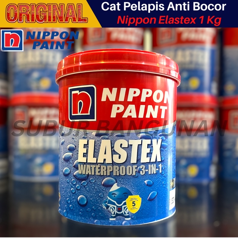 Cat Pelapis Anti Bocor Nippon Elastex 1 Kg Cat Waterproofing Nippon Paint