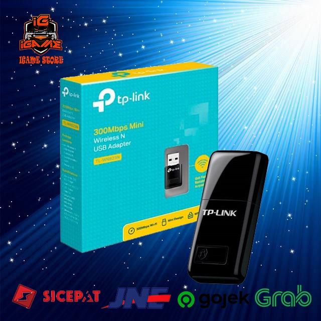 Garansi Resmi TP-LINK TL-WN823N : 300Mbps Mini Wireless N USB Adapter