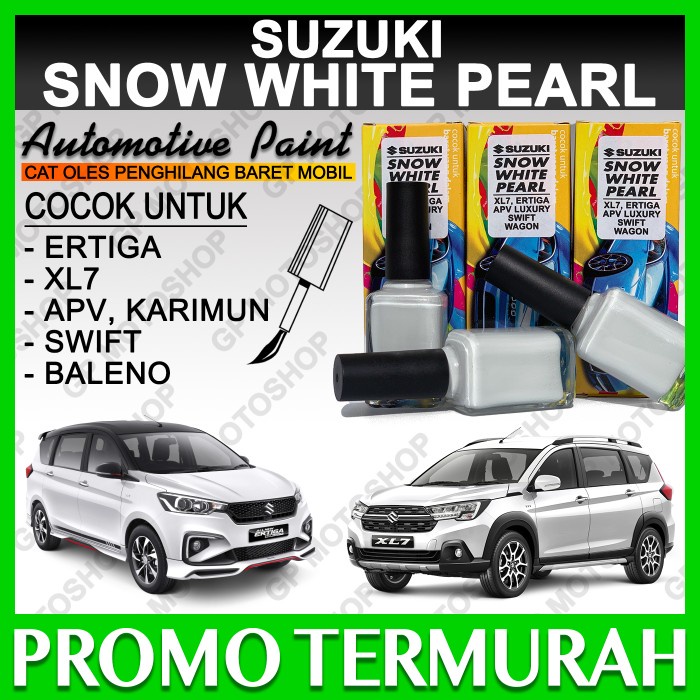 Penghilang Baret Mobil Cat Oles Suzuki Snow White Pearl Putih Metalik