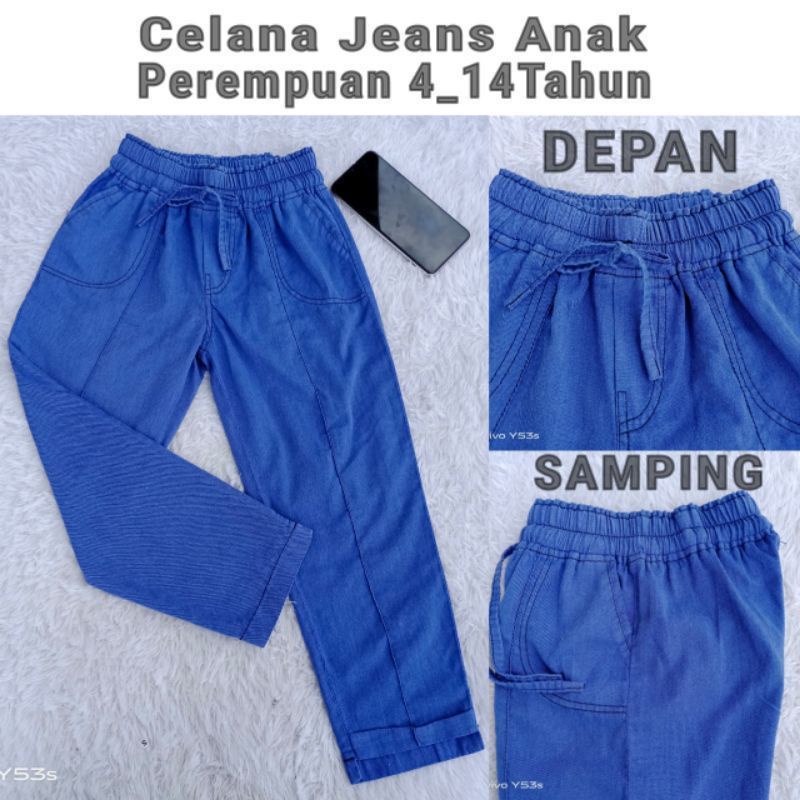 celana jeans anak perempuan baggy pants // celana anak perempuan // celana anak baggy pants // celana anak perempuan 7-8 9-11 13-14 15-16 tahun // celana anak perempuan tanggung // baggy pants 7-15 tahun // celana anak cewe