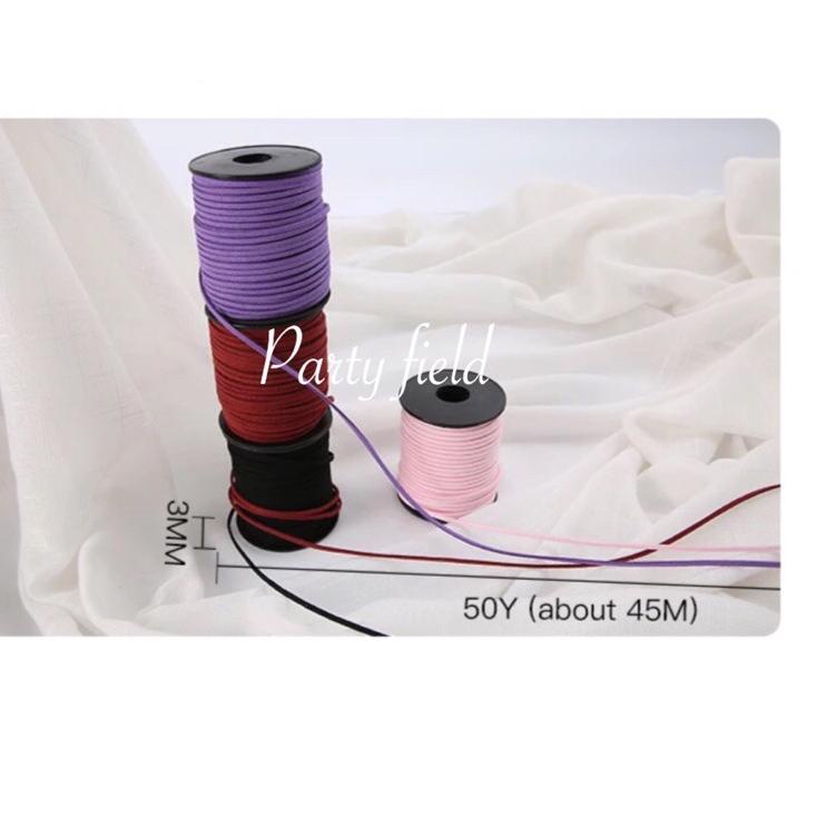 

Ready Diskon [1ROLL/45METER] YPS Tali kulit asli / cow leather ribbon roll