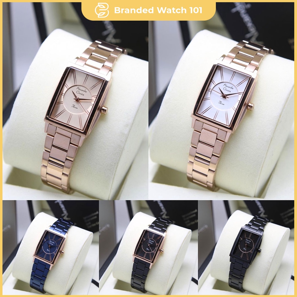 ORIGINAL Jam Tangan Wanita Alexandre Christie AC 2986 / AC2986 / 2986 Garansi Resmi 1 Tahun, Leather &amp; Stainless