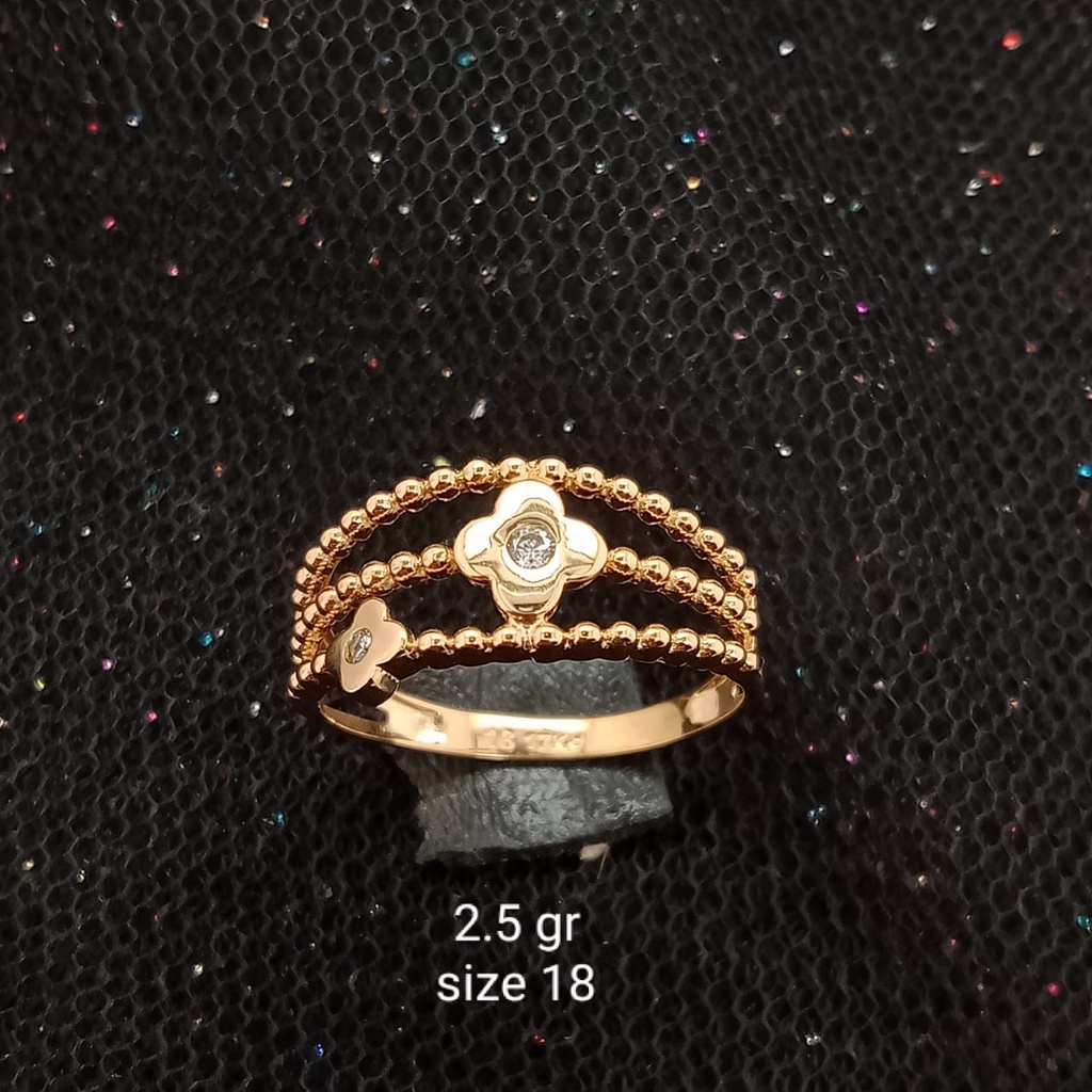 Cincin emas 17K - 2.5 gr kadar 750 - 3794