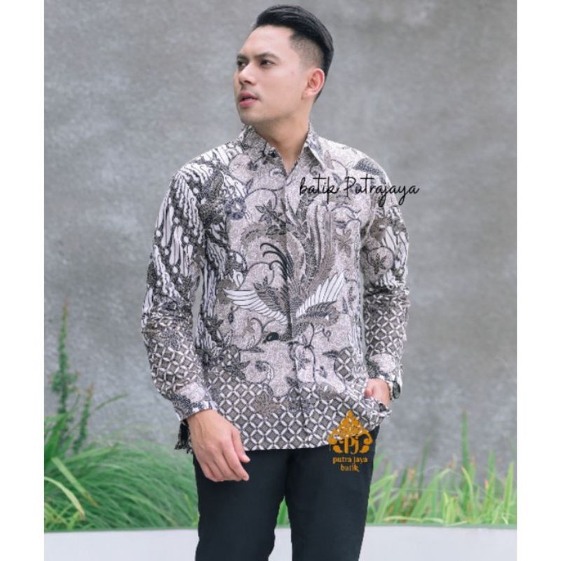 Baju Batik Pria Lengan Panjang Adem Furing Slim Fit Premium Modern PEKSILAWAN Kemeja Kasual Formal cowok keren asli original lamaran tunangan nikahan wisuda kondangan couple seragaman partai acara kerja kantor pns korpri halus katun S M L XL XXL Sadewa