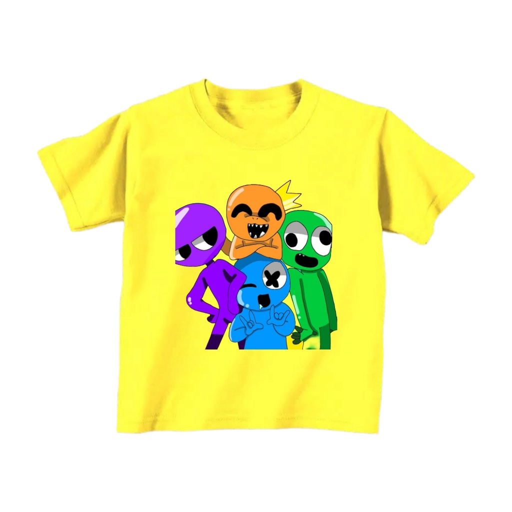 KAOS BAJU ANAK RAINBOW FRIEND UNTUK ANAK 1-10 TAHUN BISA COD