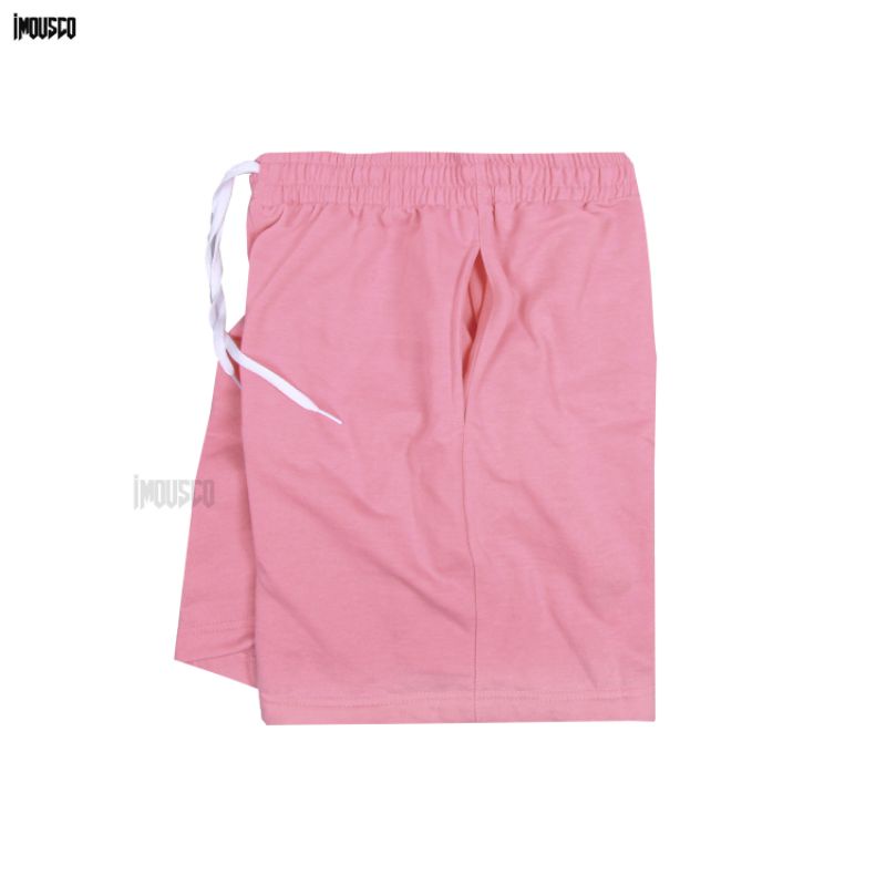 Imous.co Celana pendek Cewek Boardshort Boxer Pants Pink Muda Polos
