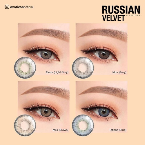 [ NORMAL ] SOFTLENS RUSSIAN ELLENA LIGHT GREY 14,5mm