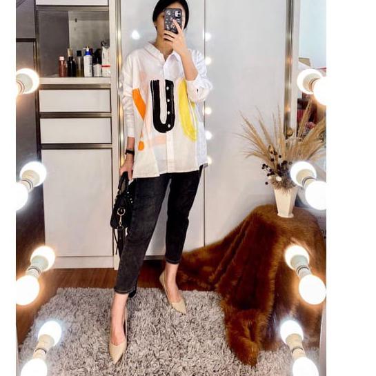 Terbaru WS Belva shirt/tunik wanita/Tunik katun post import/atasan wanita bahan katun import premium