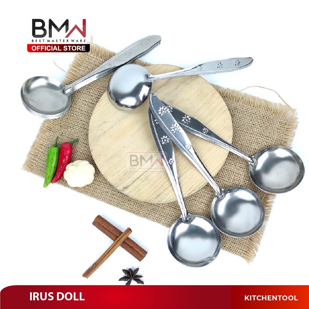 IRUS Stainless Steel 1 LUSIN  / SENDOK SAYUR/IRUS SAYUR STAINLESS DOLL