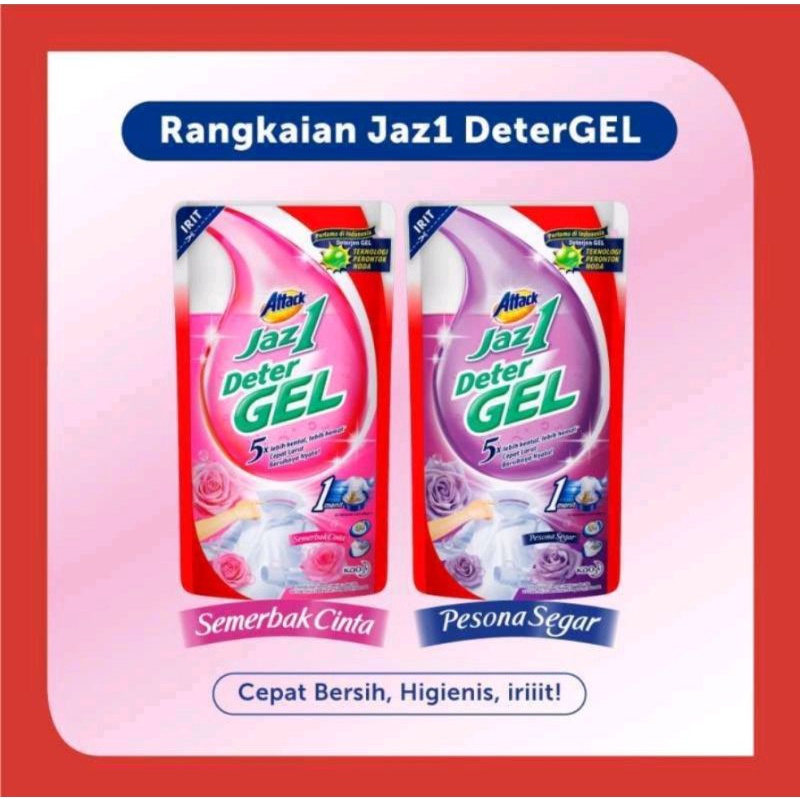 ATTACK JAZ1 DETERGEL - SABUN CUCI BAJU CAIR ATTACK JAZ1 750 gr / SABUN ATTACK