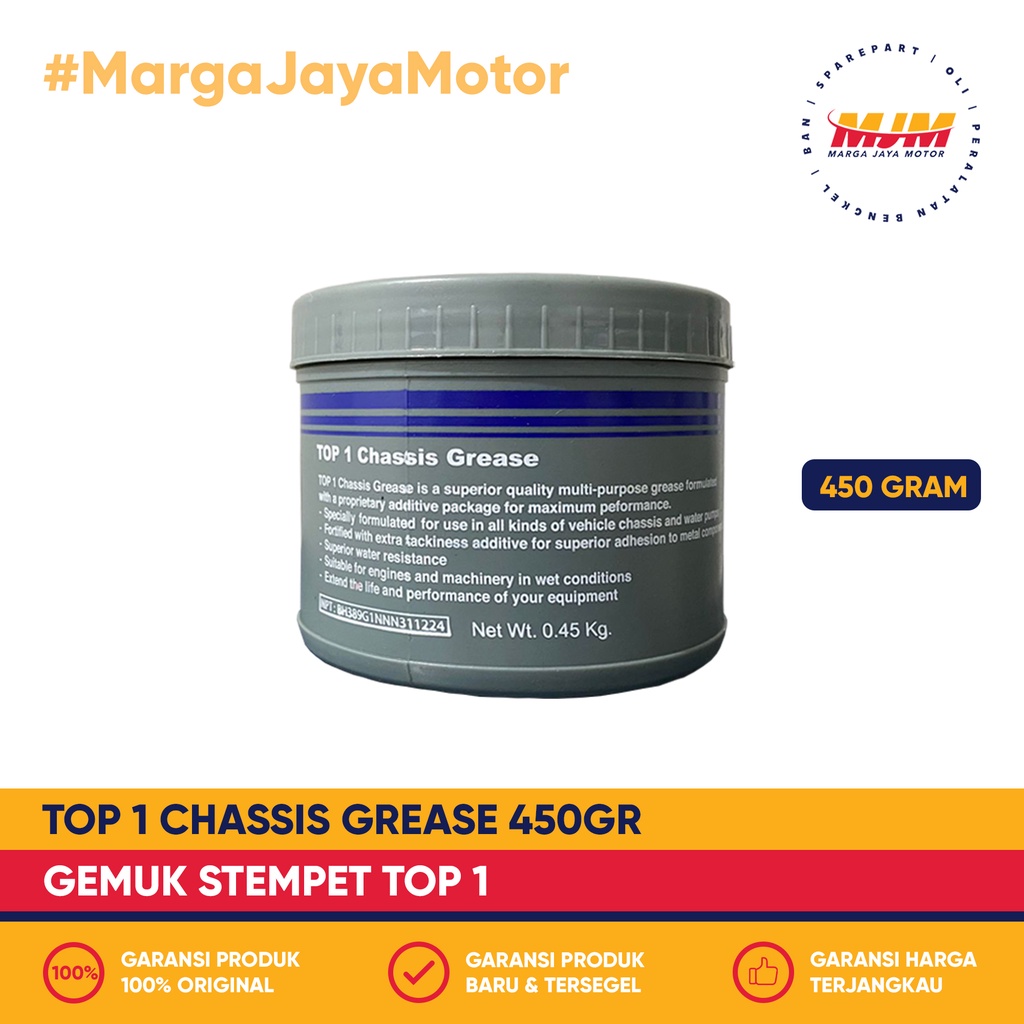 Top1 Chasis Grease NLGI-3 450gr Gemuk Stempet Top1