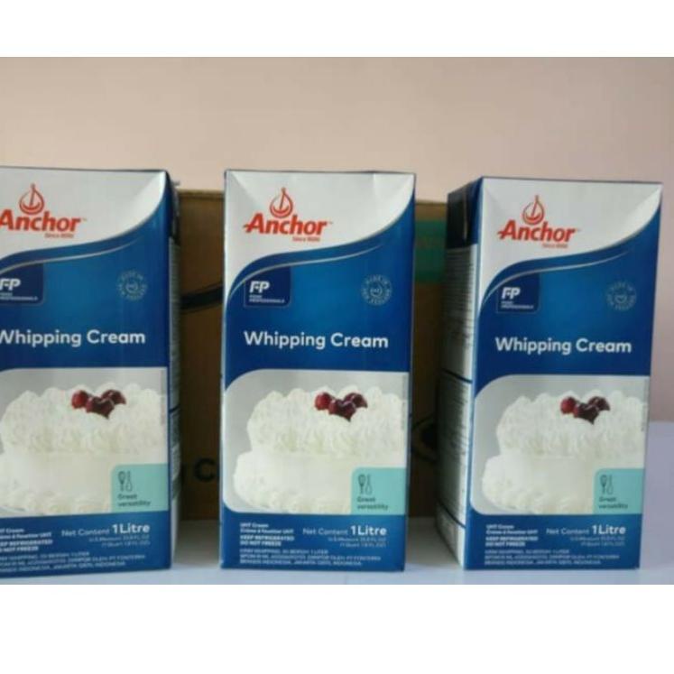 

Terbatas Anchor whipping cream / whip cream 1 liter/ 1ltr 54