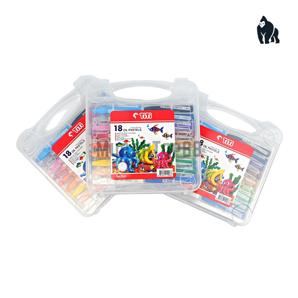 

Crayon Titi 18 Warna Oil Pastel / Krayon Mewarnai 18 W [HARGA PER SET]//pewarna/oil pastel/krayon anak