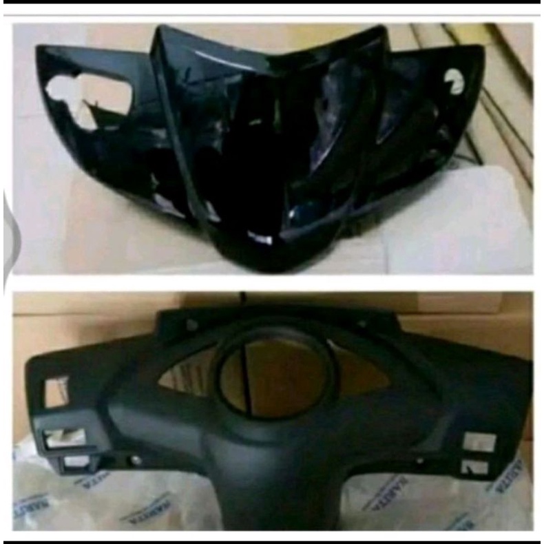 kepala batok depan belakang motor Honda vario110 warna hitam