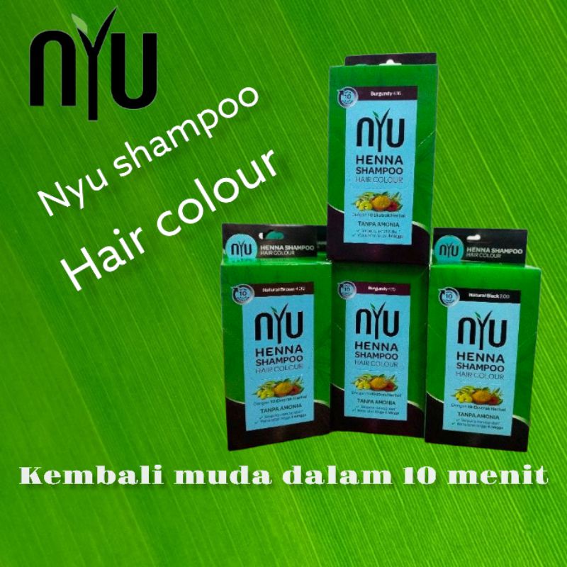 Jual Henna Nyu Shampoo Hair Color Sashet Shopee Indonesia 