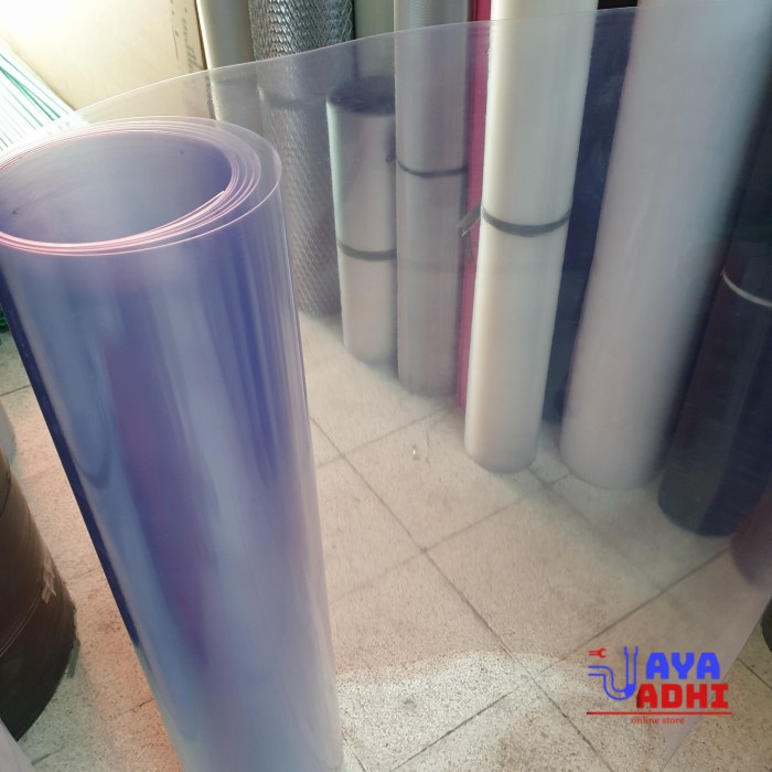 Fiber PVC Mika Bening Pembatas Penutup Pagar Clear - Laser Clear
