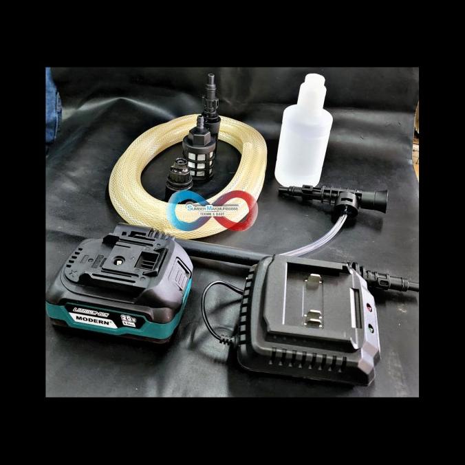 Mesin Cuci Motor Mobil Baterai M-70 Modern Jet Cleaner Cordless Steam