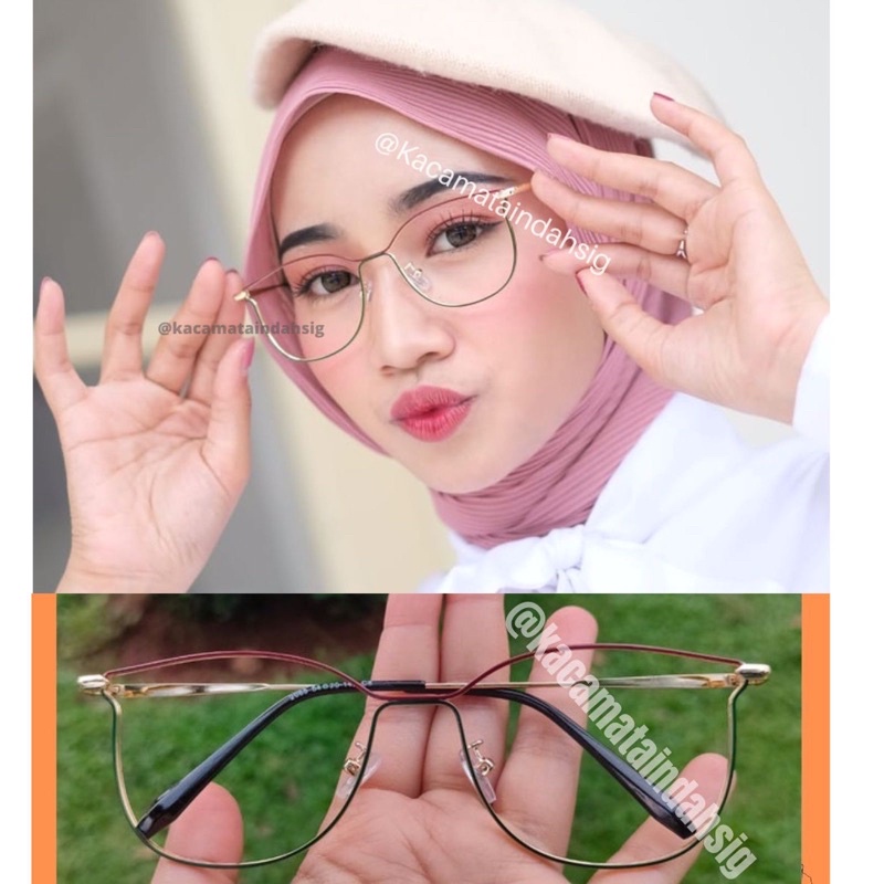 PAKET KACAMATA LENSA MINUS anti radiasi pria wanita 8502