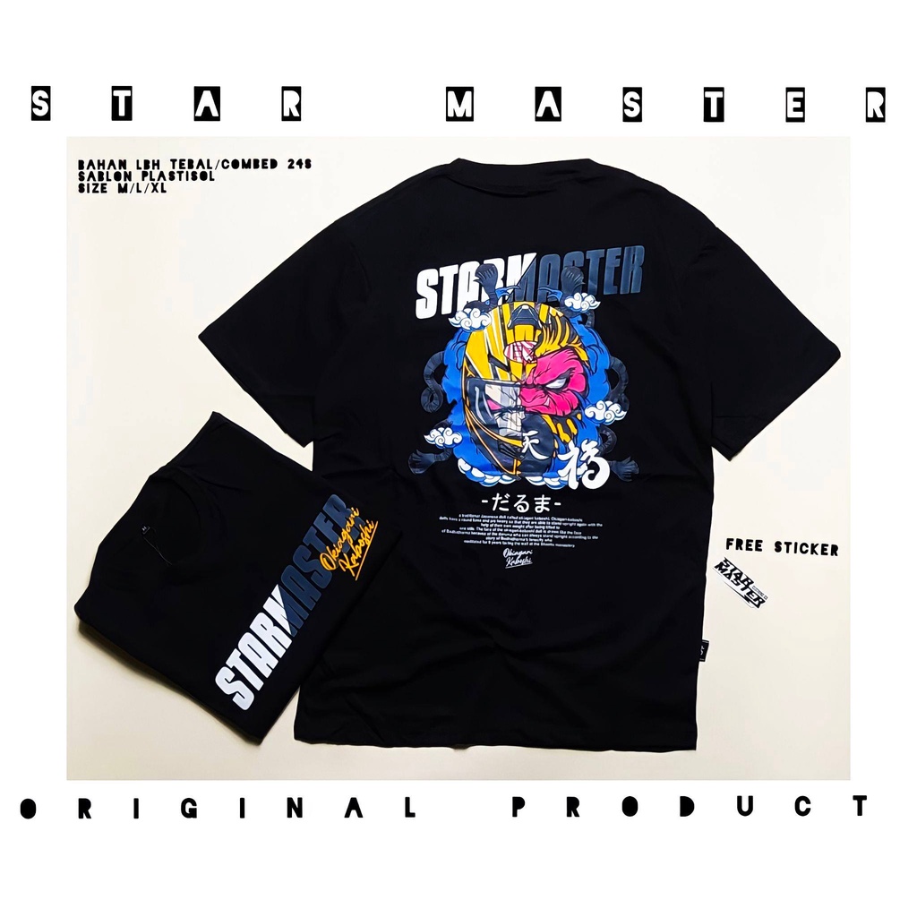 Kaos Pria Kaos Distro Original STAR MASTER Kaos Jepang Kaos Original Koas Murah Atasan Pria Atasan P