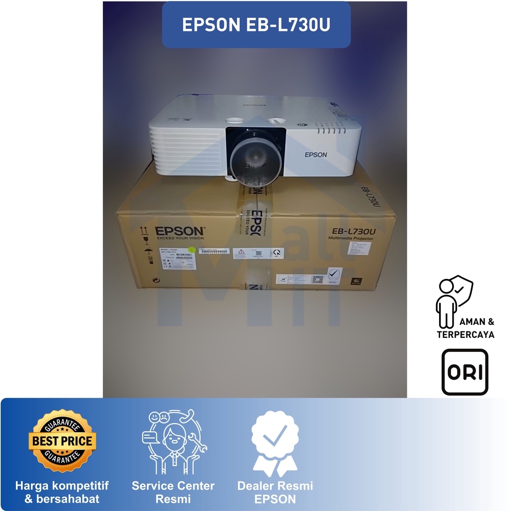 Proyektor Laser EPSON EB-L730U EBL730U EB L730U WIFI WUXGA 7000lm Ori