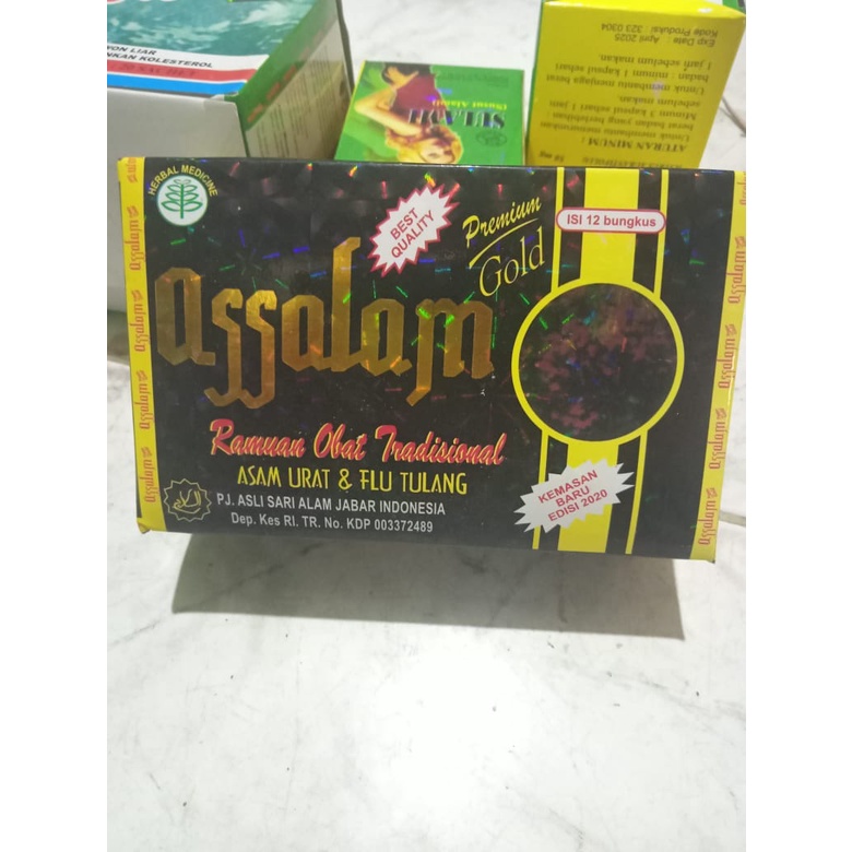 Terbaru Murah Assalam Premium gold kapsul Box Obat herbal asam urat dan flu tulang jamu pegal pegel 