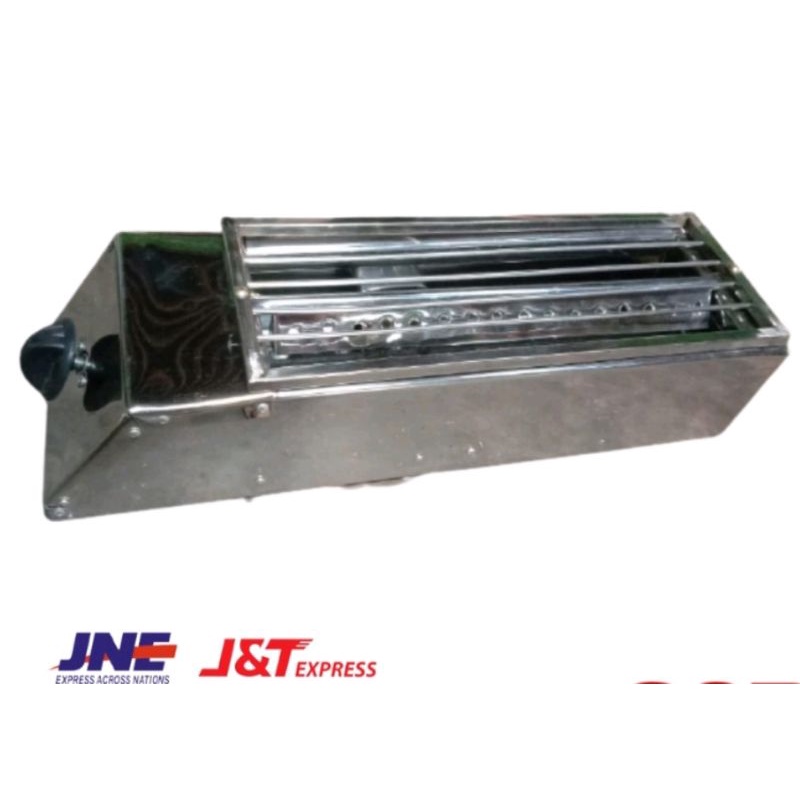 Panggangan gas sate sosis ayam ikan stainless kompor pemanggang bakaran serbaguna murah