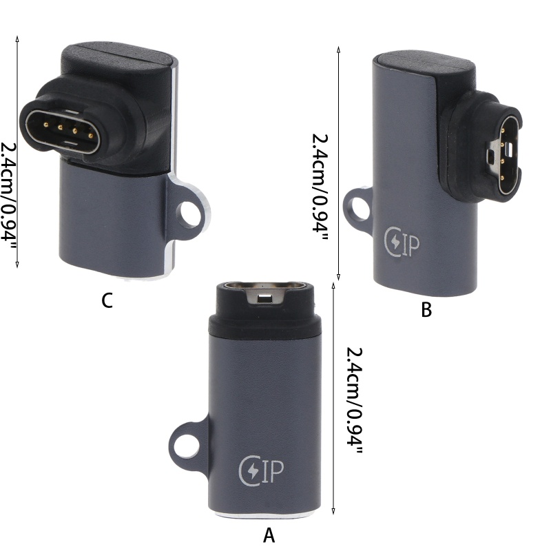 Vivi Charger Jam Tangan Ke Adaptor 8-Pin iOS Female Ke GarminPort Untuk GarminFenix 7S 7X