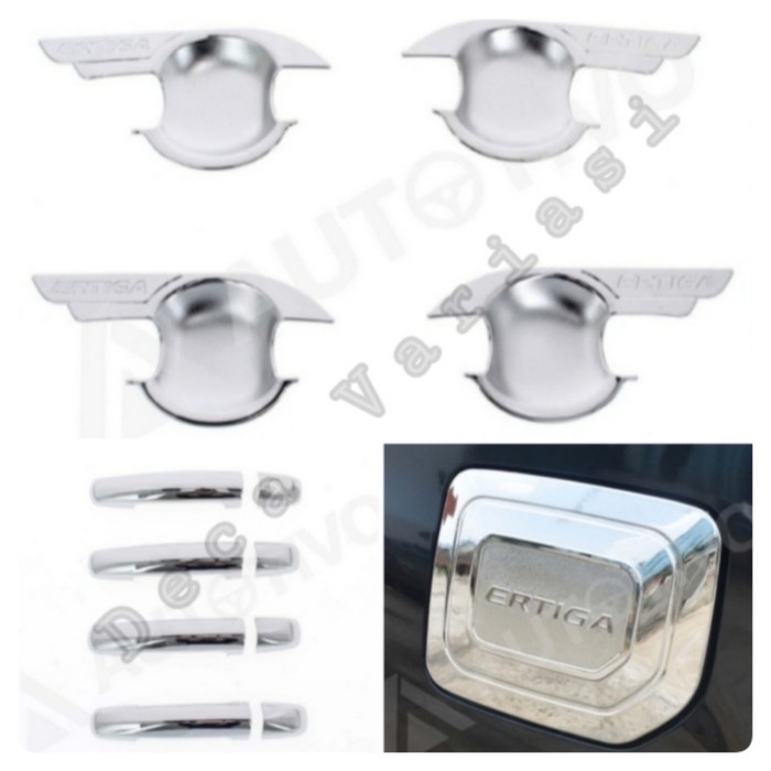 [BISA COD] Paket Outer Cover Handle Tank Cover Ertiga 2012-2016 Luxury Chrome Jsl / Perlengkapan Var
