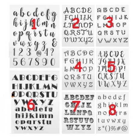 

Terbatas Aliwell Clear Stamp (Stempel Transparan/Bening) - 8 Letter Style (1Pc) Bergaransi