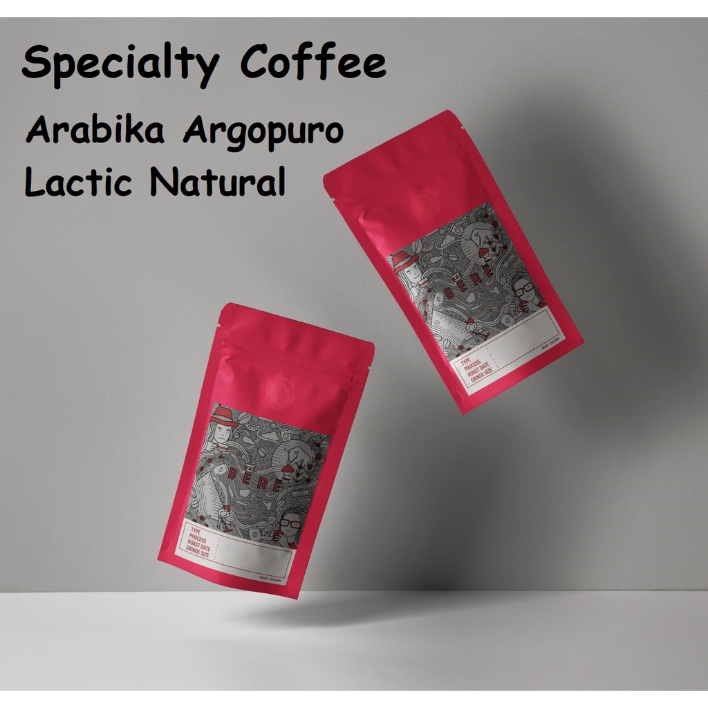 Specialty Coffee Arabika Argopuro Lactic Natural 100 GRAM Biji Kopi Bubuk Coffee Beans Arabica Coffe